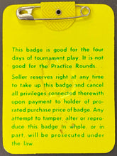 Load image into Gallery viewer, 1980 Masters Golf Tournament Celluloid Badge PGA Tour Seve Ballesteros Wins