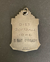 Load image into Gallery viewer, 1946 Vintage Canadian Softball Medal Birks Sterling Silver Vtg