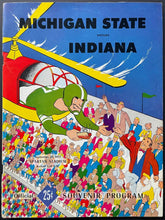 Load image into Gallery viewer, 1957 University Of Indiana vs Michigan State NCAA Football Program Vintage