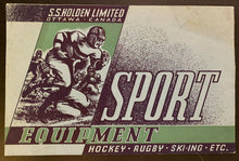 Load image into Gallery viewer, 1934 Canada Sports Equipment Catalogue King Clancy Endorsed Hockey Baseball Etc
