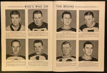 Load image into Gallery viewer, 1936 NHL Vintage Hockey Program Boston Bruins v Montreal Canadiens at the Garden
