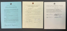 Load image into Gallery viewer, 1983-84 NHL Hockey Ducument Lot x5 Dave Hutchison Contract Toronto Maple Leafs