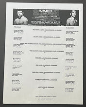 Load image into Gallery viewer, 2017 Canelo vs Chavez Fight Program Boxing Las vegas T-Mobile Arena