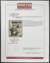 Load image into Gallery viewer, 1937 Herbert Hoover Type 1 Photo American President World Series Yankee Stadium