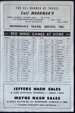 Load image into Gallery viewer, 1956 Detroit Red Wings Montreal Canadiens Olympia Stadium Program NHL Hockey VTG