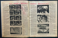 Load image into Gallery viewer, 1938 Radio Guide Magazine Boxing Max Schmeling Front Cover 2nd Joe Louis Fight
