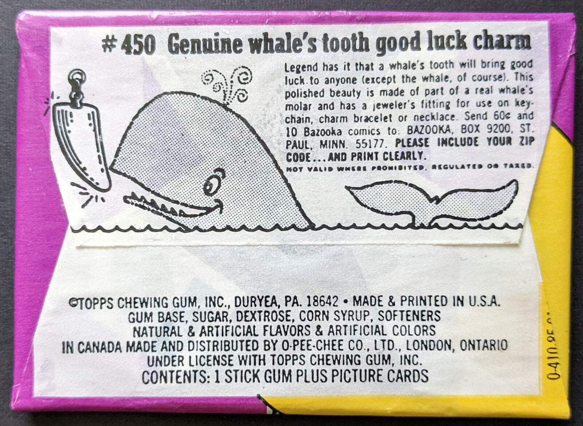 1973 Topps Creature Feature Unopened Wax Pack Vintage Non Sports