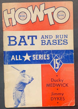 Load image into Gallery viewer, 1941 How To Play Baseball Booklet Vol. 4-8 INTL Baseball School All Star Series