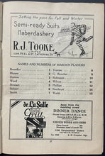Load image into Gallery viewer, 1929 Rare Montreal Forum Hockey Program NHL Maroons v New York Rangers Vintage