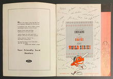 Load image into Gallery viewer, 1948 World Series Program Cleveland Stadium Indians vs Boston Braves Vintage MLB