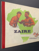 Load image into Gallery viewer, 1974 Muhammad Ali vs George Foreman Zaire Official Full Size Boxing Pennant