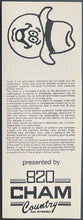 Load image into Gallery viewer, 1989 Carlisle Country Campout Handbill + Unused Ticket Jennings Pride Wynette +