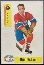 Load image into Gallery viewer, 1958-59 Parkhurst Hockey Henri Richard #2 Montreal Canadiens Vintage NHL
