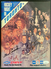 Load image into Gallery viewer, 1991 Maple Leaf Gardens Program 1st Home Game NHL's 75th Season Signed x9 JSA