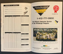 Load image into Gallery viewer, 2000-01 NHL Hockey Playoff Program 1st Round Washington Capitals vs Penguins