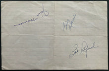 Load image into Gallery viewer, 1957/58 Toronto Maple Leaf Autographs HoFs Bob Pulford Billy Harris Jim Morrison