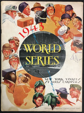 Load image into Gallery viewer, 1943 World Series Program Yankee Stadium New York vs St Louis Cardinals MLB