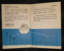 Load image into Gallery viewer, 1959 Shell Oil Canadian Pro College Football Handbook Pocket Sked Game Schedule