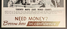 Load image into Gallery viewer, 1964 Toronto Maple Leafs Stanley Cup Winners Illustrated Current News Poster