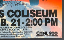 Load image into Gallery viewer, 1988 Autographed Copps Coliseum Hamilton Harlem Globetrotter Basketball Poster