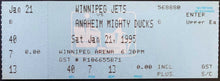 Load image into Gallery viewer, 1995 Winnipeg Arena Hockey Ticket Paul Kariya 2nd NHL Game + Goal Mighty Ducks