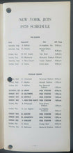 Load image into Gallery viewer, 1970 New York Jets Press, TV / Radio Guide Namath Defending Superbowl Champion