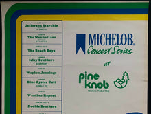 Load image into Gallery viewer, 1981 Pine Knob Concert Poster Authentic Original Cher Pete Seeger Beach Boys +
