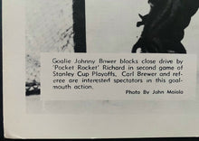 Load image into Gallery viewer, 1960's Montreal Forum NHL Hockey Photo Leafs vs Canadiens Bower Brewer Richard