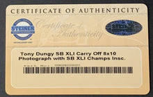 Load image into Gallery viewer, Tony Dungy Super Bowl XLI NFL Team Issued Signed Photo Autographed Steiner COA