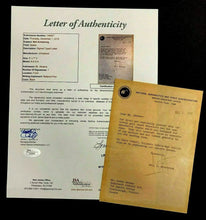 Load image into Gallery viewer, 1969 Neil Armstrong Typed Signed Letter Original Authentic NASA Letterhead JSA
