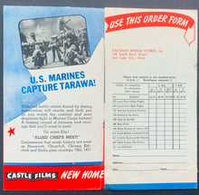 Load image into Gallery viewer, 1943 Castle Films Joe Louis Famous Fights + New Home Movies Fold-Out Brochure