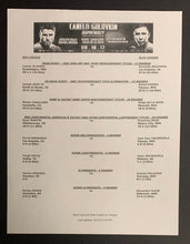 Load image into Gallery viewer, 2017 Middleweight Title Fight Boxing Program + Ticket Alvarez vs Golovkin