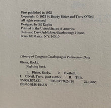 Load image into Gallery viewer, 1975 Rocky Bleier Signed Fighting Back Hardcover Football Book NFL Vintage