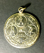 Load image into Gallery viewer, 1914 Toronto Boys Union Sterling Medal Best All Round Baseball Football Hockey