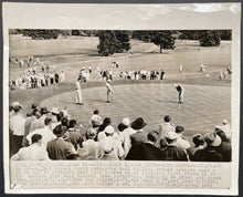 Load image into Gallery viewer, 1955 PGA Tour Western Open B&W Wire Photo Gene Littler Golf Sports Vintage