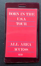 Load image into Gallery viewer, 1984-85 Bruce Springsteen All Access Backstage Pass Born In The USA Concert Tour
