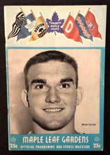 Load image into Gallery viewer, 1957 Maple Leaf Gardens NHL Hockey Program VTG Leafs vs Red Wings Brian Cullen