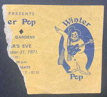 Load image into Gallery viewer, 1971 Winter Pop Ticket Stub Maple Leaf Gardens Alice Cooper Chilliwack Vintage