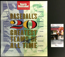 Load image into Gallery viewer, Reggie Jackson Autographed Sports Illustrated Baseball 20 Greatest Teams JSA MLB