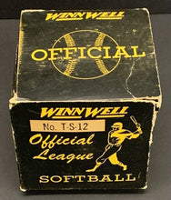 Load image into Gallery viewer, Vintage Official League Winn Well Softball Original Box Unused Unsigned T-S-12