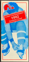 Load image into Gallery viewer, 1992 Quebec Nordiques Training Camp Guide NHL Hockey Defunct Team French