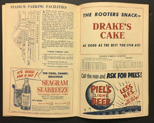 Load image into Gallery viewer, 1953 MLB Yankee Stadium Baseball Program New York Yankees vs Washington Mantle