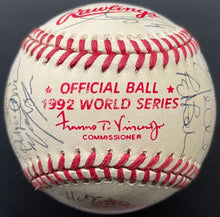 Load image into Gallery viewer, 1992 World Series Autographed Toronto Blue Jays Team Signed x30 Baseball LOA JSA