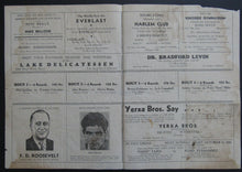 Load image into Gallery viewer, 1936 Eastside Arena Official Boxing Program Charles Coates vs Junior Munsell