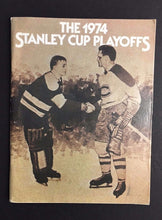 Load image into Gallery viewer, 1974 Game 5 Stanley Cup Semi Finals Program Fleys Vs Rangers NHL Hockey