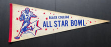 Load image into Gallery viewer, 1979 Black College All-Star Bowl Vintage Full Size Football Pennant