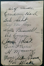 Load image into Gallery viewer, 1936-37 Signed NHL 11 Montreal Canadiens Howie Morenz Final Season Autographed