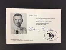 Load image into Gallery viewer, 1970 Johnny Longden Horse Race Jockey  Autographed HOF Celebrity Dinner Program