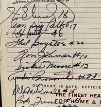 Load image into Gallery viewer, 1959 Stanley Cup Autographed Signed Program Page Montreal Canadiens NHL JSA LOA