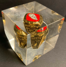 Load image into Gallery viewer, 1997 Detroit Red Wings Stanley Cup Ring Paperweight Lucite Jostens NHL Hockey